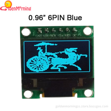 0.96" OLED Display SPI IIC interface 128*64px